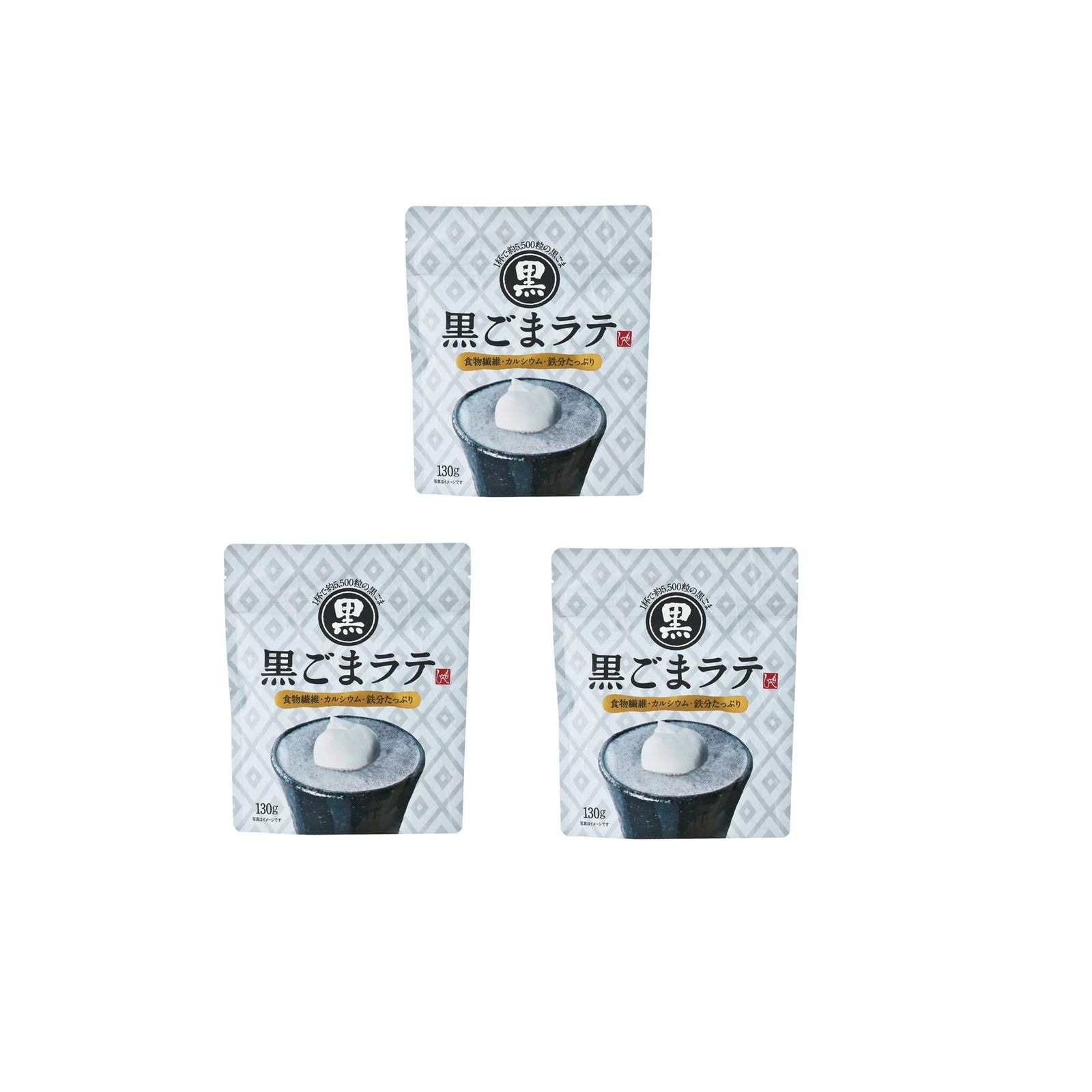 Qoo10] カルディ カルディ 黒ごまラテ 130g×3個 き