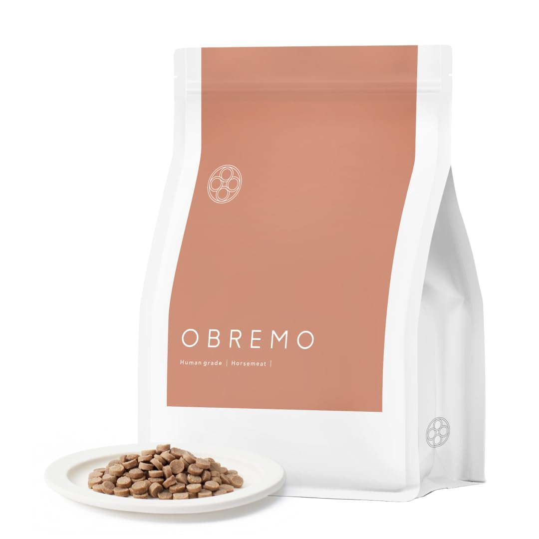 OBREMO オブレモ ドッグフード 馬肉 全犬種 成犬用 ペットフード ドライ ドッグフード 総合栄養食 小麦グルテンフリー （800g×1袋）