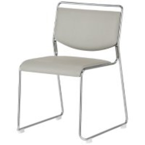 （まとめ） ジョインテックス 会議イス FSN-M6L GY グレー [x4脚セット]