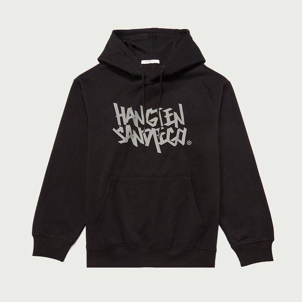 10540-031-812-12-100ボール用オーバーフィットバックブラッシュグラフィティパーカーTシャツdj