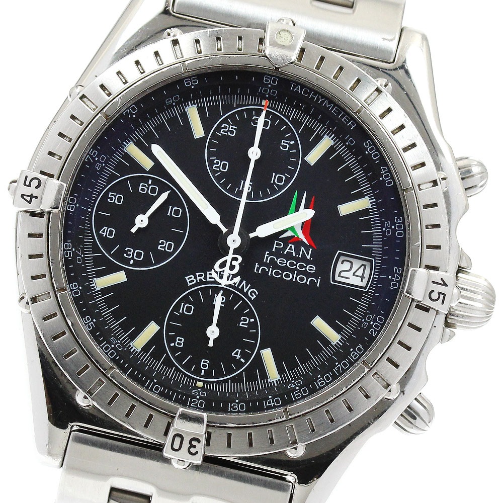 ブライトリング BREITLING A13050.1 クロノマット フレッチェトリコローリ 限定4000本 クロノグラフ 自動巻き メンズ 保証書付き_900359【中古】