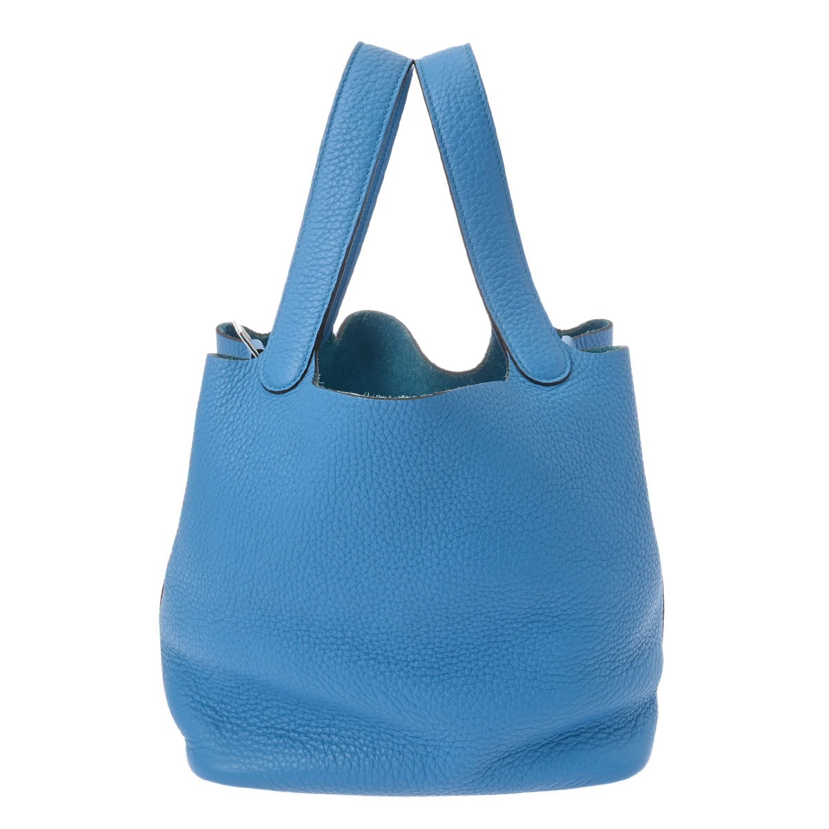 ピコタンロック MM ブルーザンジバル A刻印(2017年頃) レディース トリヨンクレマンス ハンドバッグ ABランク 中古 銀蔵