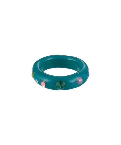 NFF azura ring teal blue アズラリング ティールブルー 韓国アクセサリー 指輪
