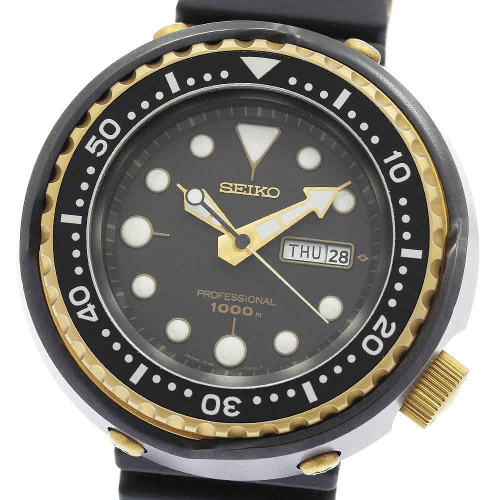 セイコー SEIKO SSBS018/7C46-7009 プロフェッショナル ダイバー デイデイト クォーツ メンズ 良品 内箱・保証書付き_961303【中古】