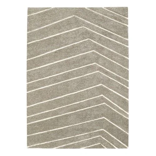 プレーベル ラグ 「ベイン」 140ｘ200cm カーキ ホットカーペットカバー・床暖房対応