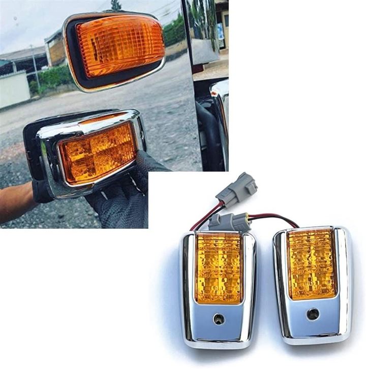 日野 ひのう NEWプロフィア レンジャープロ 大型プロフィア 4tレンジャー メッキ ドアサイドマーカー LED仕様 ライト 左右セット ドアサイドウインカーランプ テラヴィ 外装 6,670円