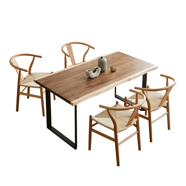 後藤家具物産 DT-FRN-5-NAWH フラン ダイニングテーブル 5点セット メーカー直送