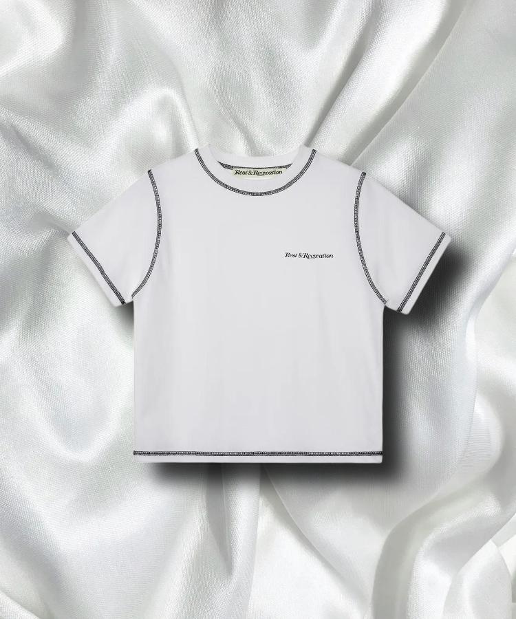 【Rest&Recreation】25HS★RS LOGO STITCH T-SHIRT RS LOGO STITCH T-SHIRT - BLUE GREEN - rest and recreation
