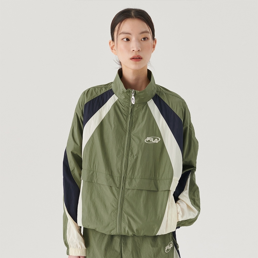 Fila Crinkle シングルレイヤーカラーブロックベンチレーションウィンドシールド_FS2JKG2104X_GKH