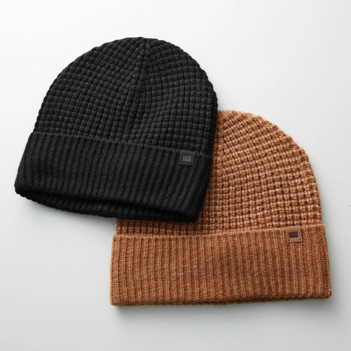 UGG アグ ニット帽 WAFFLE CUFF HAT ワッフル カフ ハット 100817 メンズ ビーニー ニットキャップ ロゴ 帽子 カラー2色