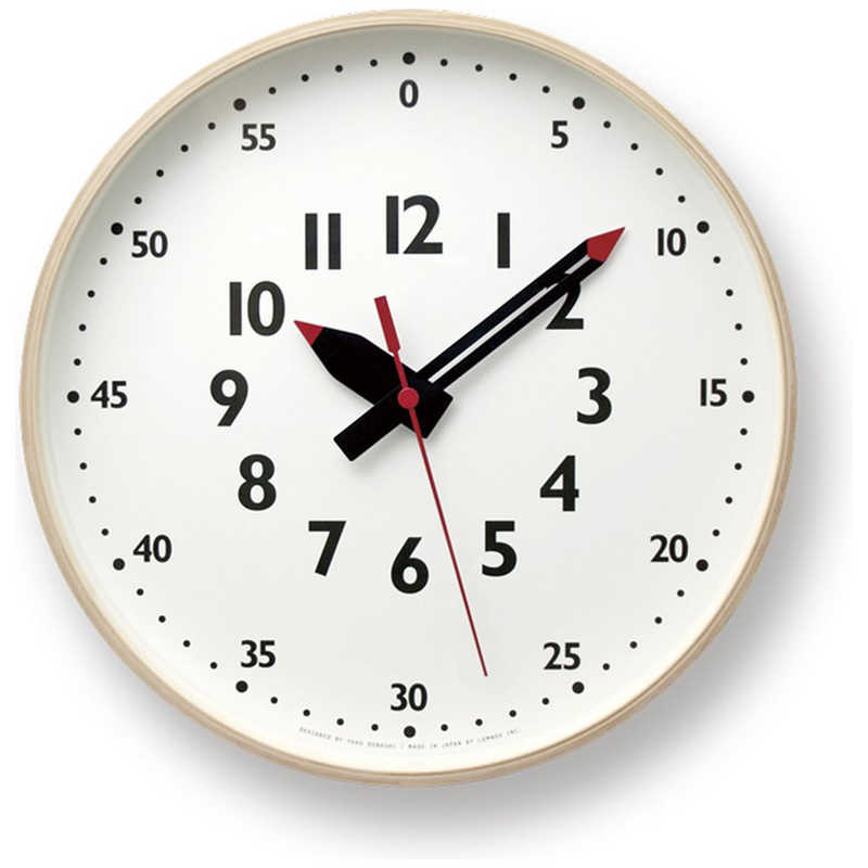 タカタレムノス　fun pun clock / Mサイズ ホワイト　YD14-08M