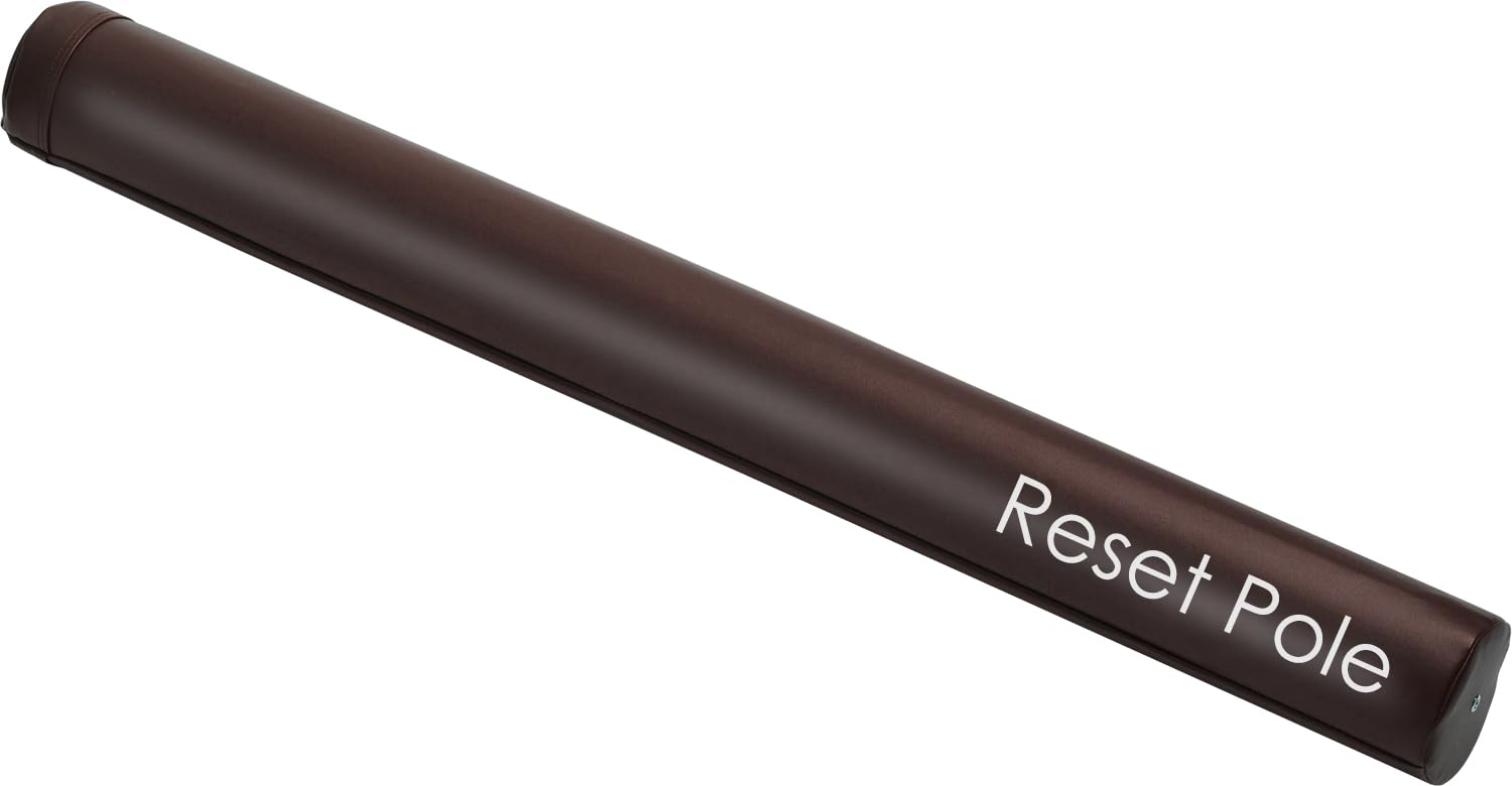 Re スポーツクラブ ルネサンス リセットポール スリム 直径10cm 長さ91.5cm RP-500 フォームローラー ホームローラー (ブラウン)