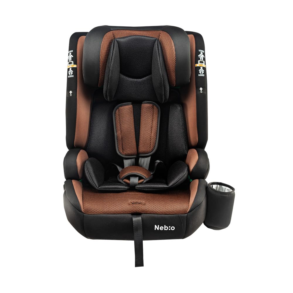 Nebio ネビオ【R129適合/ISOFIX固定 1歳から12歳 ロングユース 保温保冷ドリンクホルダー付き】ジュニアシート 長く使える 洗える 取付簡単 3way ポップピットG PoPPitG