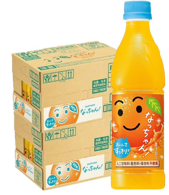 送料無料 サントリー なっちゃん オレンジ 425ml2ケース/48本