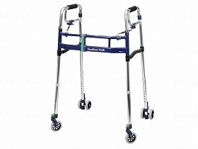 ユーバ産業 ニュースライドフィットEX 4インチキャスター(後ダブル)タイプ シルバー 超ハイタイプ HT-0294WT