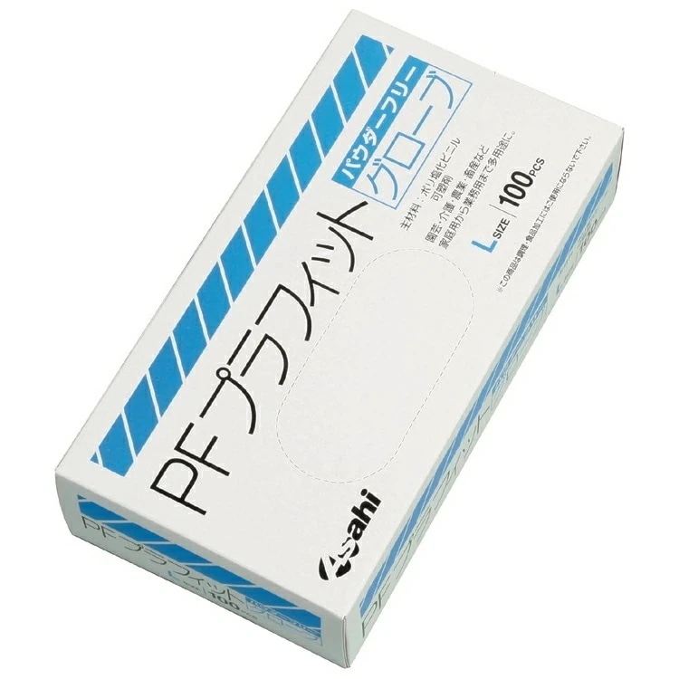 PFプラフィットグローブ　ナチュラル　パウダーフリー　Lサイズ　100枚×20箱入ケース販売お徳用【取り寄せ商品・即納不可】