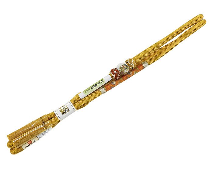 帯締め 正絹 川島織物 小田巻 とんぼ玉 重宝裂 箱入り 新品 和装小物 n4321