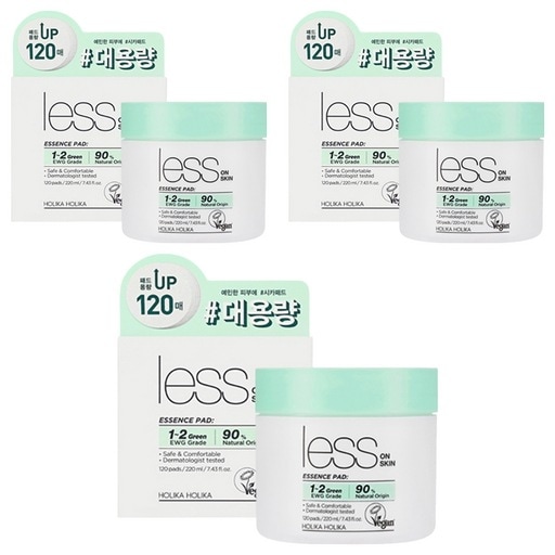 レスオンスキンエッセンスパッド220ml 120枚 3本 拭き取り美容液 毛穴ケア