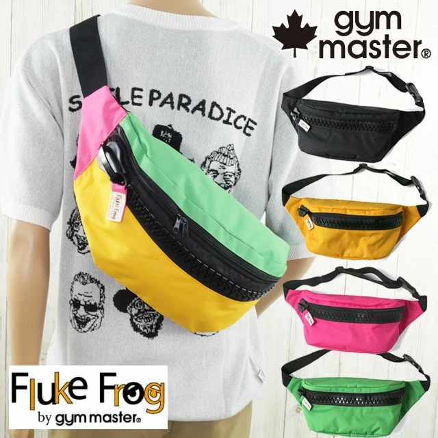 ジムマスター ボディバッグ メンズ F221731 メガジップウエストバッグ フロックフロッグ レディース 斜め掛け BAG バック 鞄 フェス アウトドア 個性的 カラフル