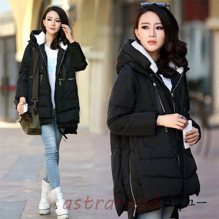 売れ筋秋冬新品 即納中綿コート レディース 秋冬 ダウンジャケットロング丈 冬服 フード付 ダウンコートアウター 暖かい 防防寒 オシャレ 着痩せ ファスナー 色 冬