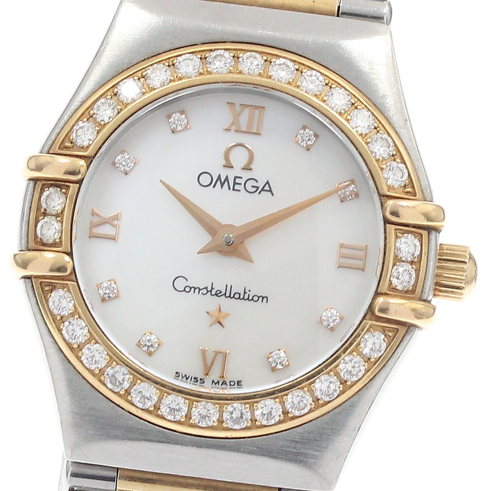 オメガ OMEGA 1360.76 コンステレーション ダイヤベゼル 8Pダイヤ クォーツ レディース _948255【中古】
