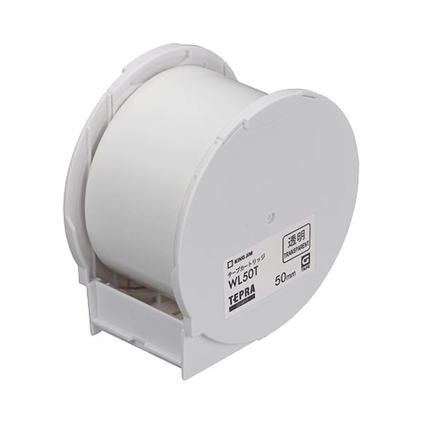 キングジム テプラ Grand テープカートリッジ 50mm 透明 WL50T 1個 (×10セット)