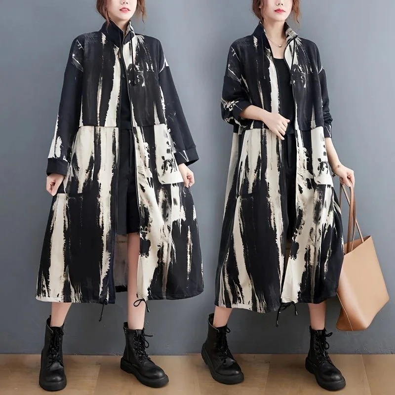 「ファットガール」 ファスナー今週の割引は 25% オフですカーディガン ロングカーディガン 春 ポケット付き 巾着裾 ワンピース風 レディースカーディガン ブラウス 水陸両用 体型カバー 日焼け止め