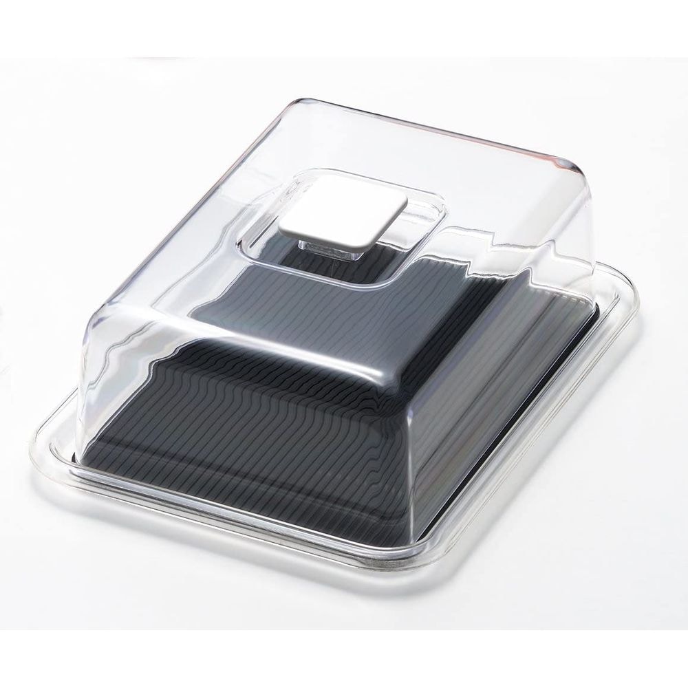 （まとめ買い）MT-1131 クリアラブリーハット角ケーキ 特大 ブラック [x3]