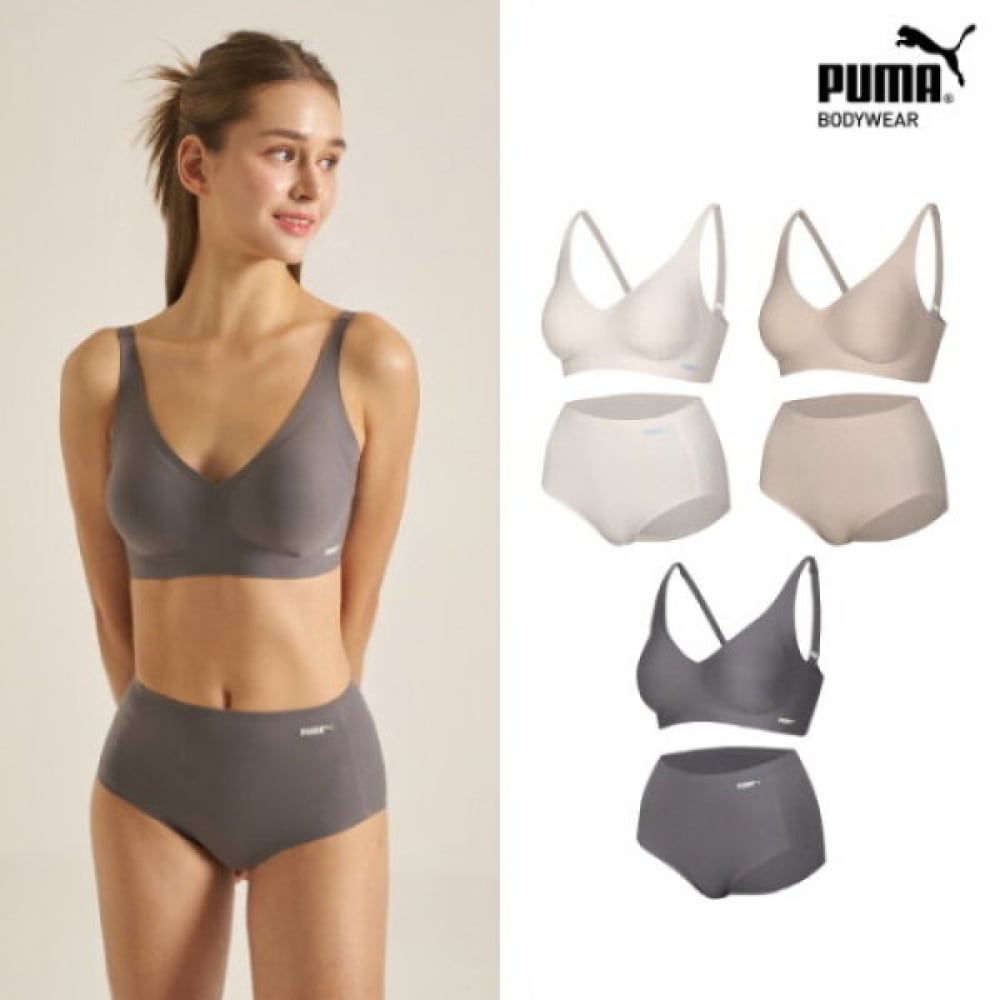 プーマボディウェア PUA 女性用フュージングプレカットブラパンティ 6点セット