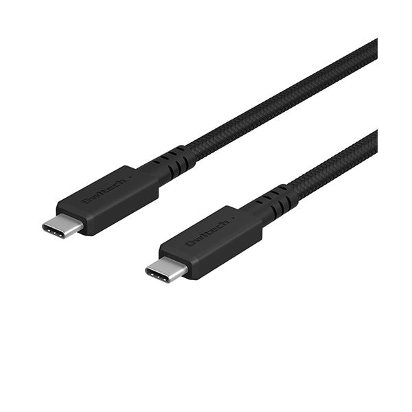 （まとめ） オウルテック10Gbps＆PD100W USB Type-C to Cケーブル ブラック 1m OWL-CBKG2PCC10-BK1本 [x3セット]