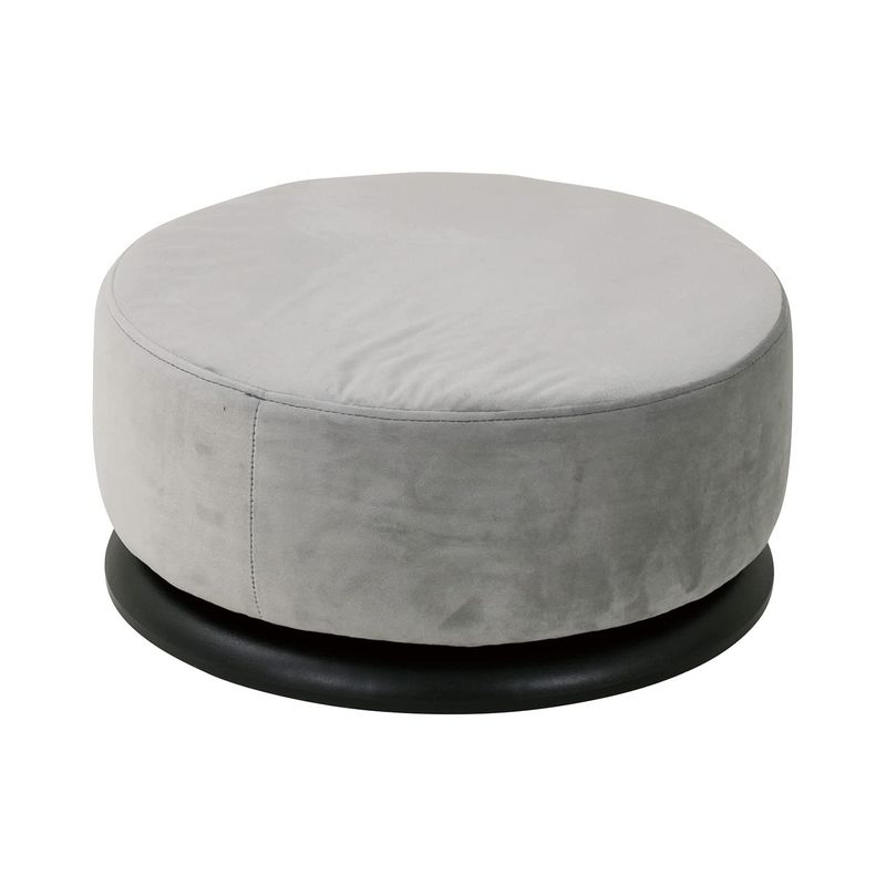 チェア・椅子・座椅子・可愛いグレー 39×39×18.5 ポケットコイル入り回転クッショングレー AT2-PKC39G