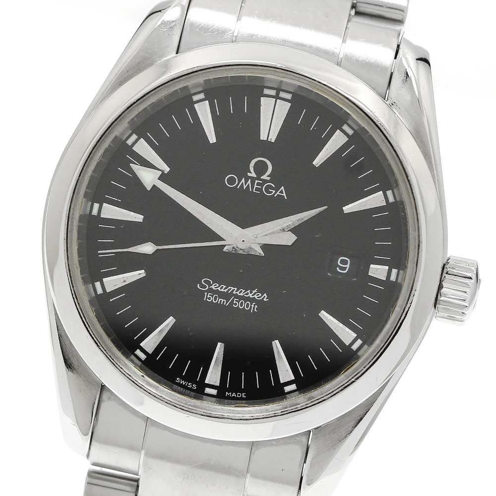 オメガ OMEGA 2518.50 シーマスター アクアテラ デイト クォーツ ボーイズ _958161【中古】