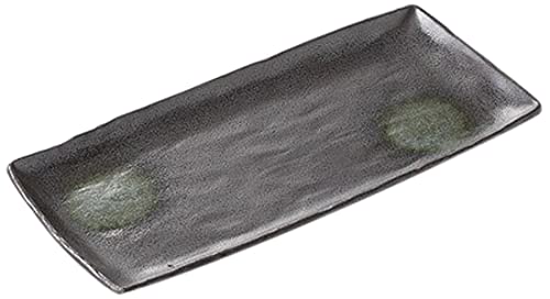 10個セット ほっけ皿 鉄砂ほっけ皿 [33.8 x 15.5cm] 【料亭 旅館 和食器 飲食店 業務用 器 食器】