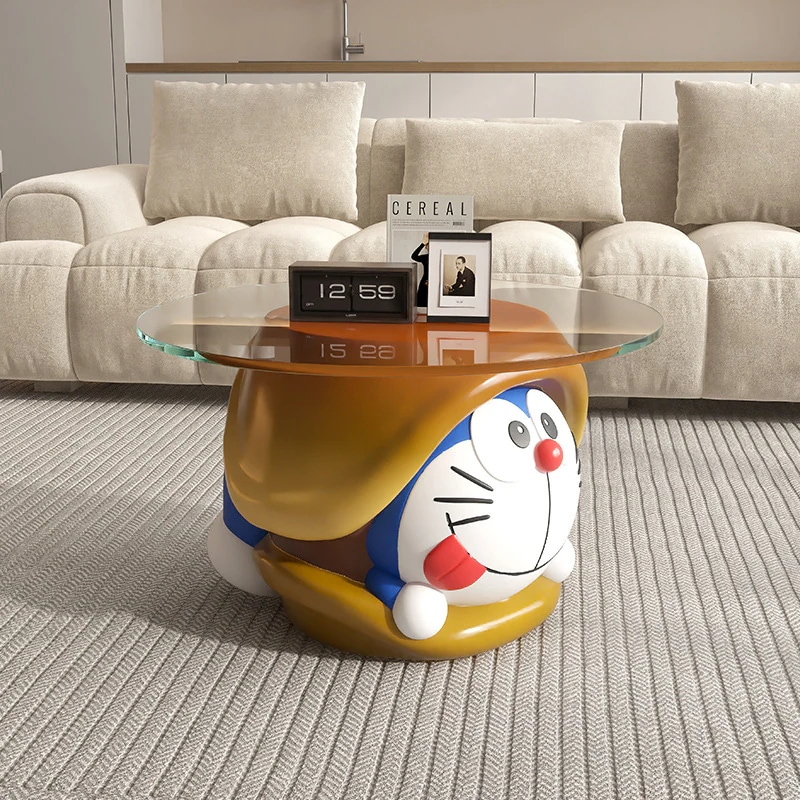 【送料無料】ドラえもん小さなアパートリビングルームホームコーヒーテーブルサイドテーブル床置きベッドサイドテーブル装飾装飾品7