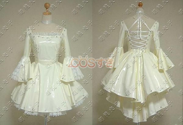 【全店任意2枚購入で100円OFF】ちょびっツ ちぃ LOLITA洋服 白いきらきら皮 コスプレ衣装 COS 高品質 新品 Cosplay アニメ コスチューム