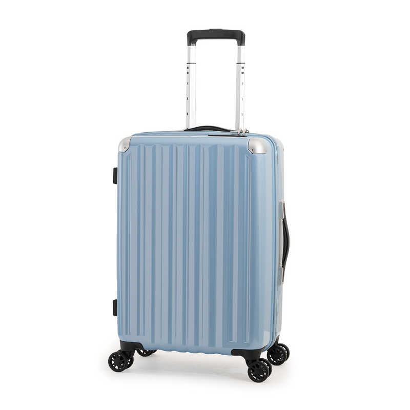 A.L.I　スーツケース ジッパータイプ 宿泊目安：4～6日間 47L ポリカーボネイト100％ TSAロック搭載 ダブルホイールキャスター アッシュアクア　ALI-6008-22