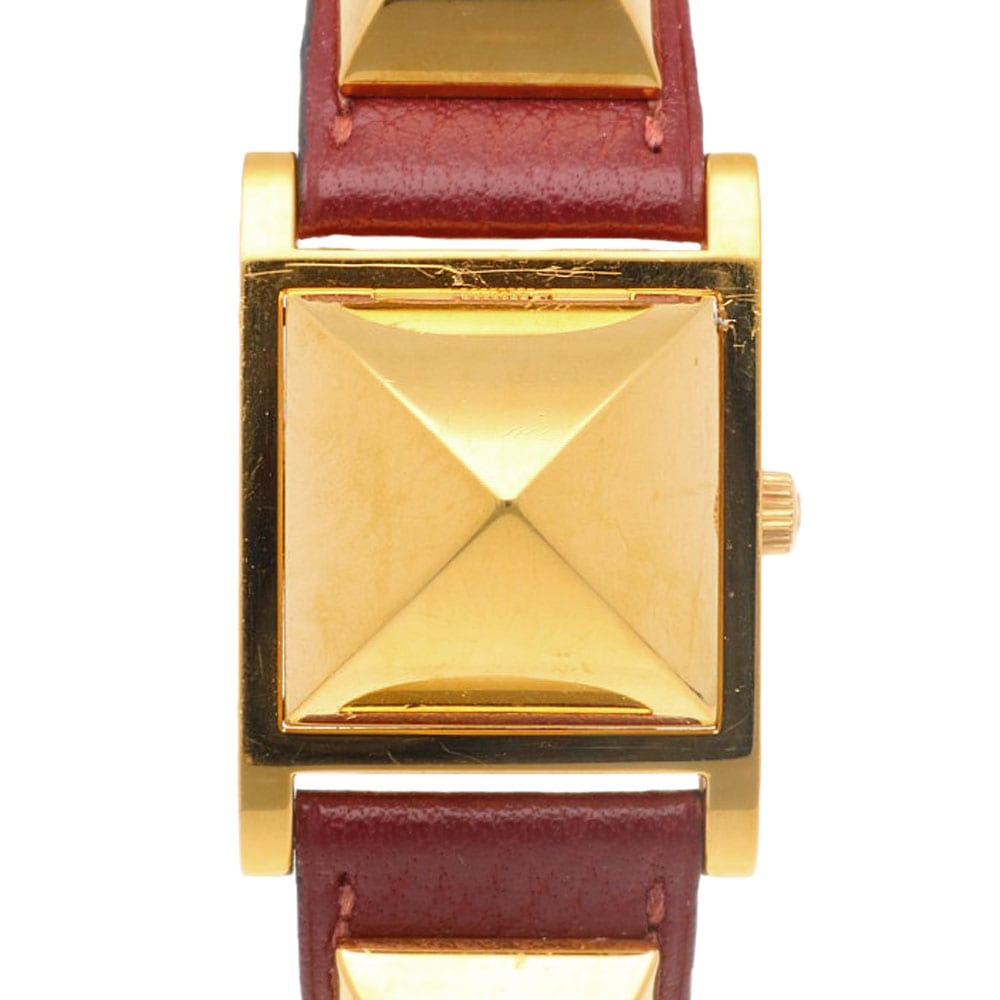 エルメス メドール 腕時計 GP クオーツ 1年保証 HERMES 中古 52,800円