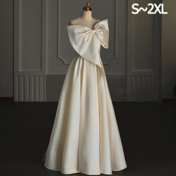 パーティードレス ドレス ロング サテン ドレス オフショルダー 結婚式 大人 ピアノ 発表会 母親 演奏会 卒業式 披露宴 Aライン スレンダー レース ビーチフォト 花嫁 撮影 ad015m3