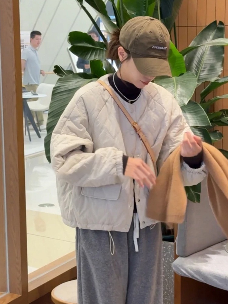 今年人気の2024年秋冬レディース韓国カジュアルショートコートパーカートップス