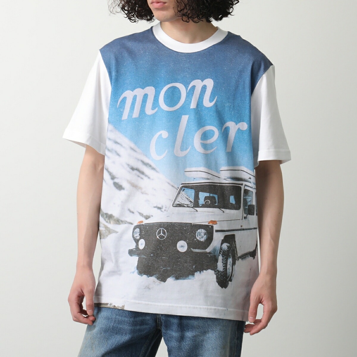 MONCLER x Mercedes-Benz by NIGO モンクレール メルセデスベンツ コラボ Tシャツ 8C00003 89AB9メンズ 半袖 カットソー ロゴT 001