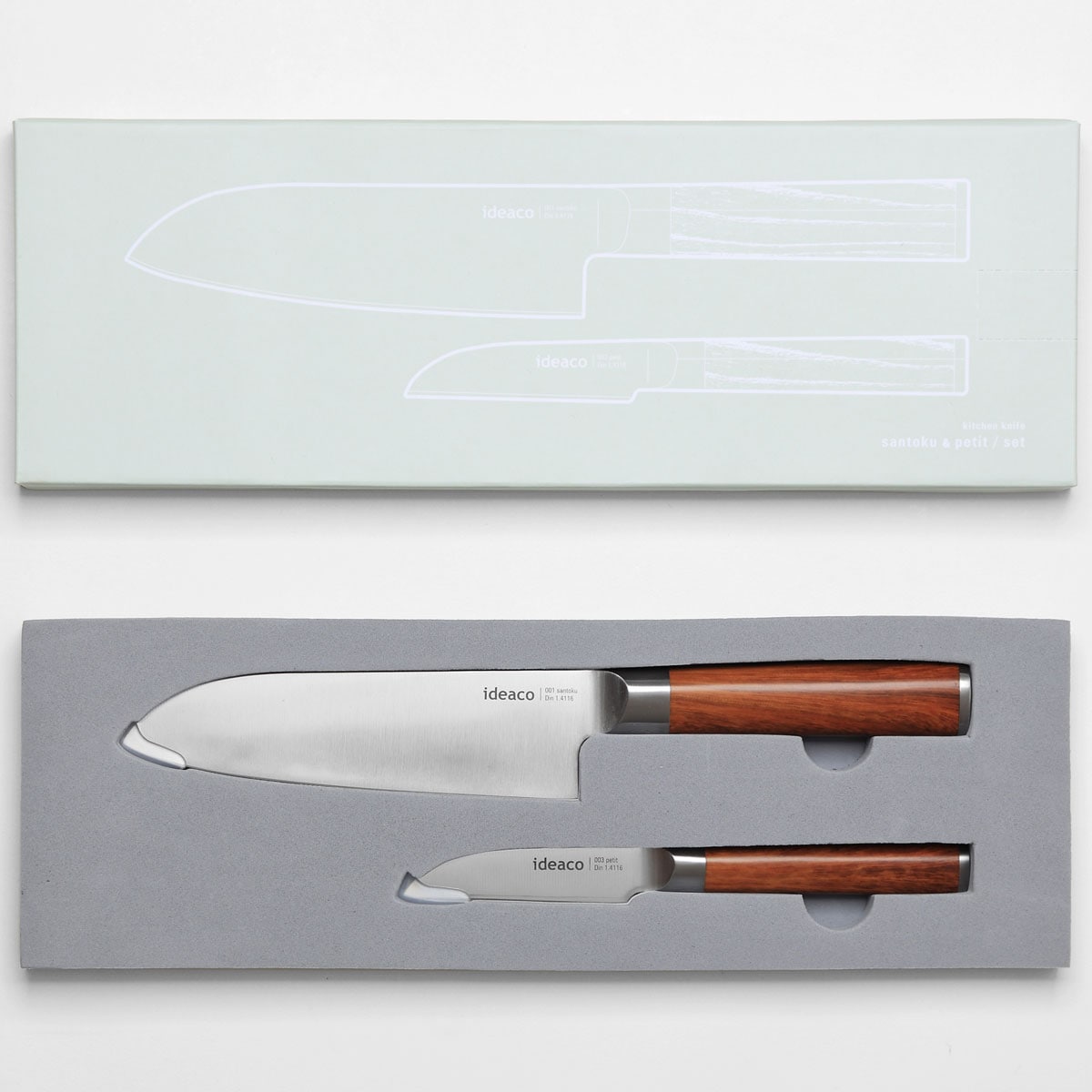 包丁セット イデアコ 包丁ペアセット 三徳包丁＆ペティナイフ ideaco kitchen knife pair set santoku ＆ peti チェリー