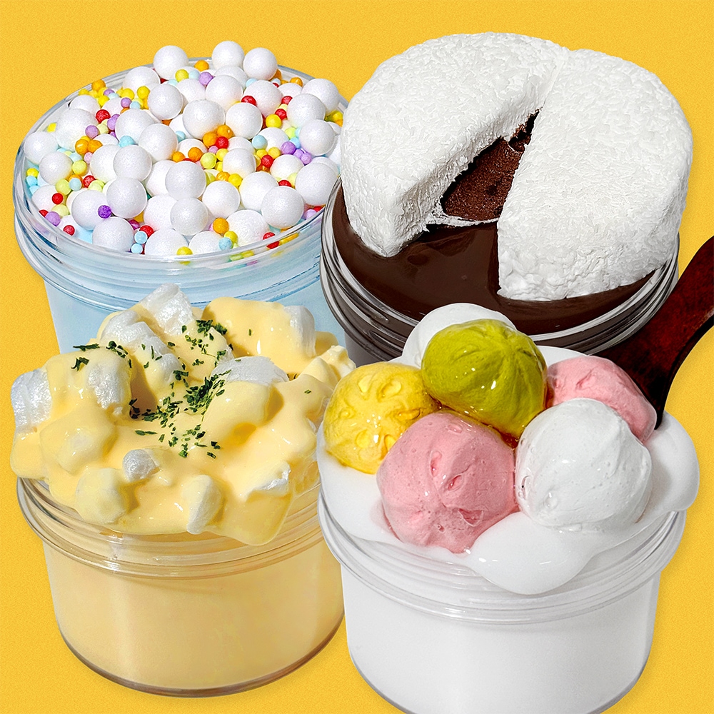 30%OFF ジェルシス【ヤミーボックス 手作り4種セット】 ASMR×スイーツ気分であそべる！ 味わい別に選べるデザートタイプスライム