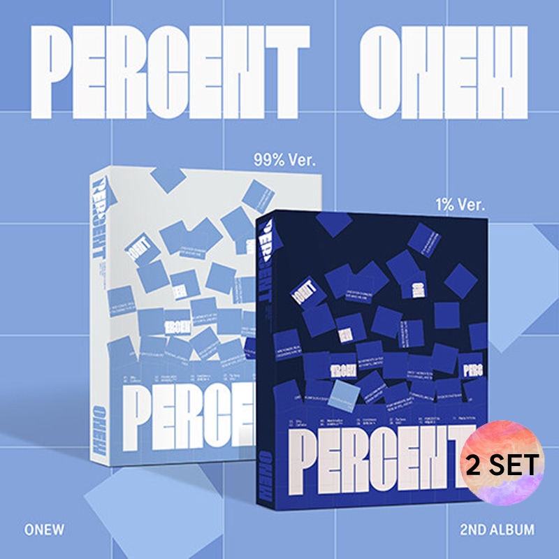 [2種 SET] ONEW - (2nd Album) PERCENT (Photobook Ver.)