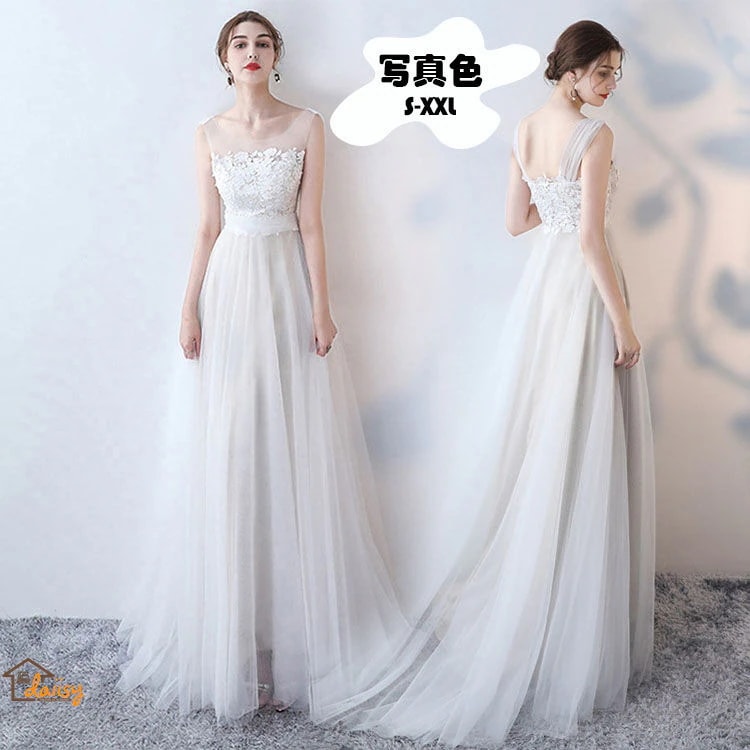 ウエディングドレス 二次会 前撮り 大きいサイズ 結婚式/二次会ドレス 実物画像あり 海外挙式 ウェディングドレス ライトドレス ファスナー 花嫁ドレス ロングドレス 後撮り 結婚式 スレンダードレス