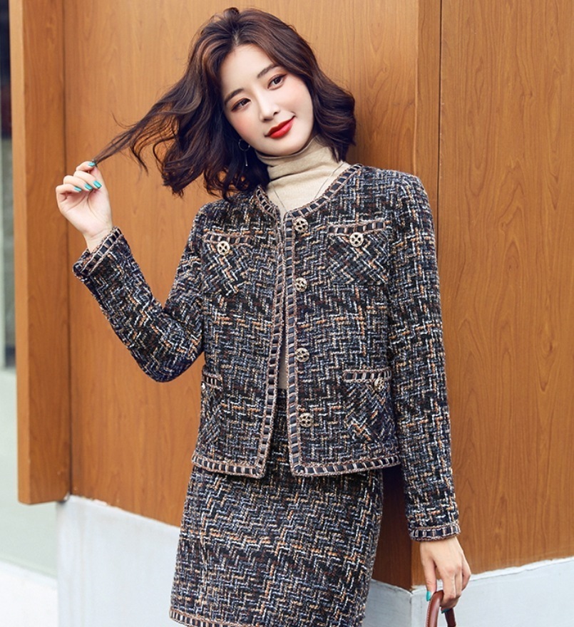 セットアップ デート モテアイテム スーツ 長袖 ツイード 千鳥格子 可愛い きれいめ 上品 おしゃれ かっこいい 可愛い ラブリー キュート ガーリー クール モード系 セクシー エレガント