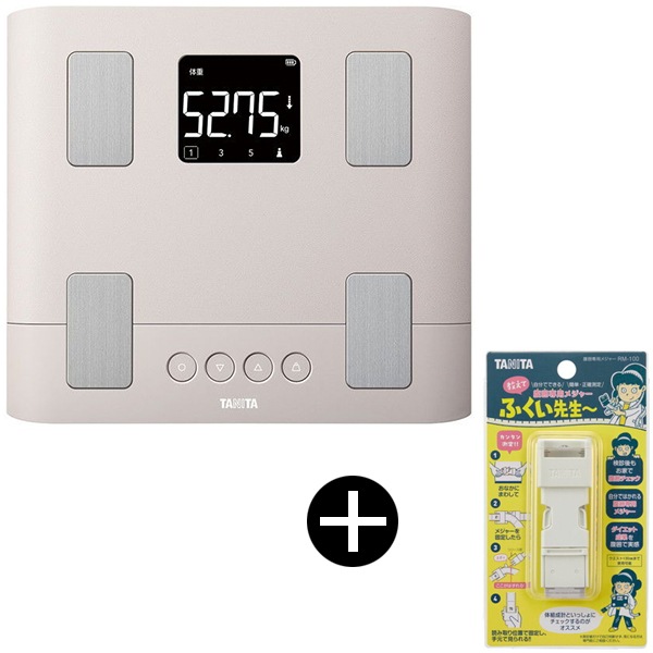BC-332L-PK ピンク 体組成計 + RM-100 腹囲専用メジャー 教えて ふくい先生～ セット 11,581円