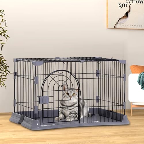 猫ケージ キャットケージ スリム 大型 小型 一段 二段 三段 ペットケージ 組み立て簡単 ワイド扉付き 脱走防止 保護ネコ コンパクト おしゃ