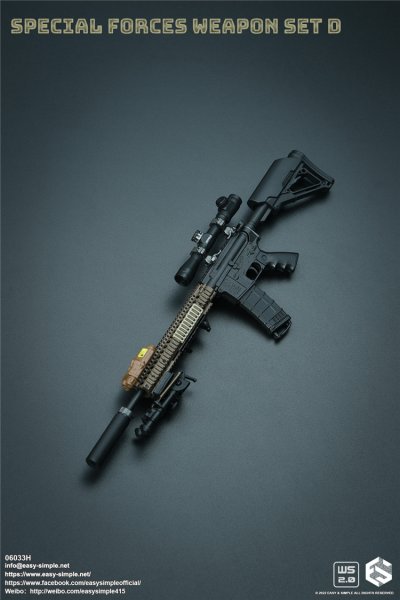 EasySimple Special Forces Weapon Set D 1/6 06033H