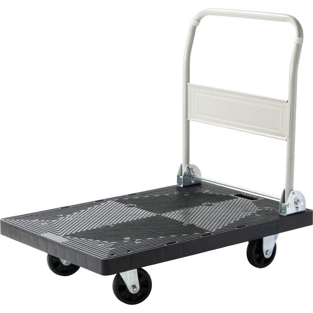 アイリスプラザ 台車 業務用台車 耐荷重 300kg 折りたたみ コンパクト 軽量 静音 キャスター付き 一度でたくさん運べる
