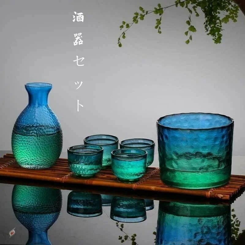 【2026限定SALE】清酒杯セット 酒器セット 酒ポト 250ml 酒燗器 耐熱ガラス 盃 50ml 6個セット ぐい呑み 高級品 おしゃれ 伝統工芸 和風 日本酒 清酒 家飲み 乾杯 お酒好き プ